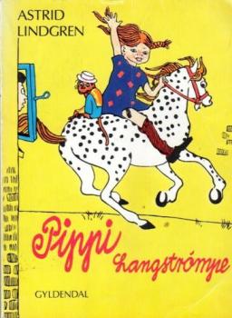 Astrid Lindgren Buch DÄNISCH - Pippi Langstrompe - Langstrumpf - Taschenbuch 1985